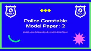 Police Constable Paper 2