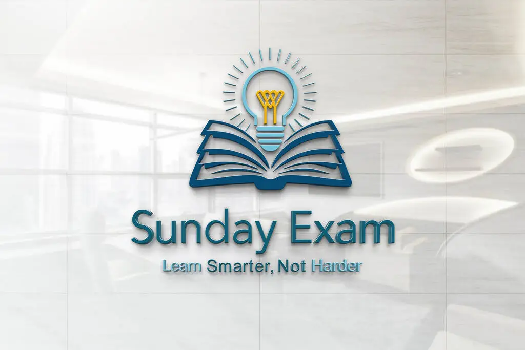 Sunday Exam 3D Logo Sunday Exam 3D Logo