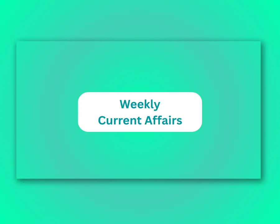 Weekly Current Affairs Gujarati